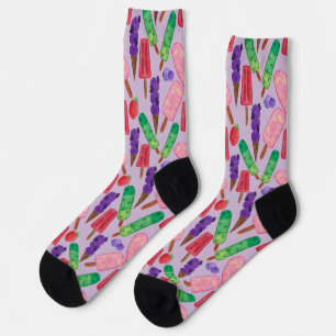 Eiscrememuster Lollenmuster Lollipop 21 Socken