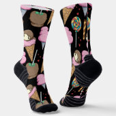 Eiscrememuster | Lollenmuster | Lollipop 24 Socken (Gewinkelt)