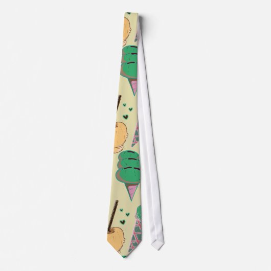 Eiscrememuster | Lollenmuster | Lollipop 25 Krawatte (Vorderseite)