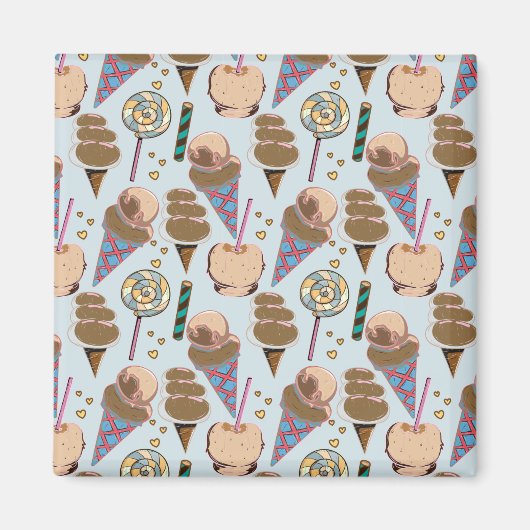 Eiscrememuster | Lollenmuster | Lollipop 25 Magnet (Vorne)