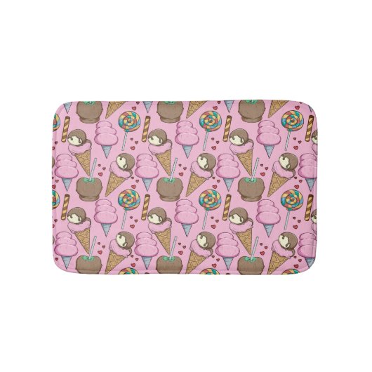 Eiscrememuster | Lollenmuster | Lollipop 26 Badematte (Vorderseite)