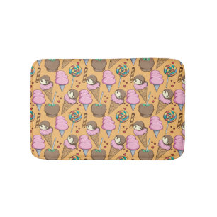 Eiscrememuster Lollenmuster Lollipop 26 Badematte