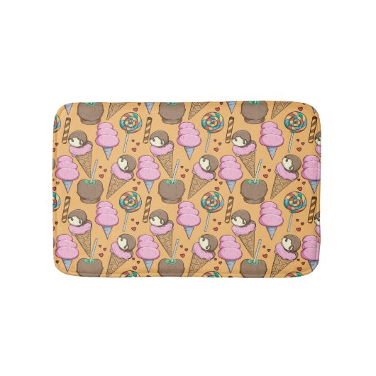 Eiscrememuster | Lollenmuster | Lollipop 26 Badematte (Vorderseite)