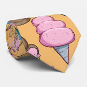 Eiscrememuster | Lollenmuster | Lollipop 26 Krawatte (Gerollt)