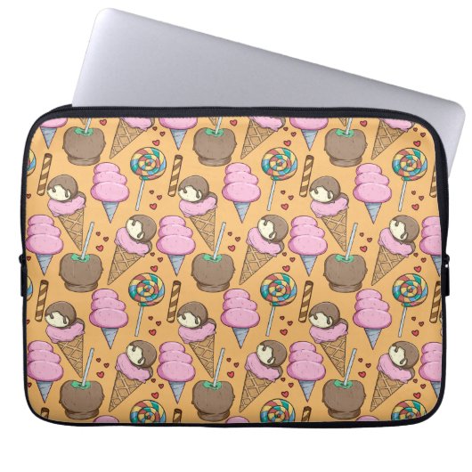 Eiscrememuster | Lollenmuster | Lollipop 26 Laptopschutzhülle (Vorderseite)