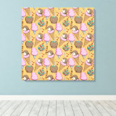 Eiscrememuster | Lollenmuster | Lollipop 26 Leinwanddruck (Insitu (Holzboden))