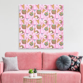 Eiscrememuster | Lollenmuster | Lollipop 26 Leinwanddruck (Insitu (Wohnzimmer))