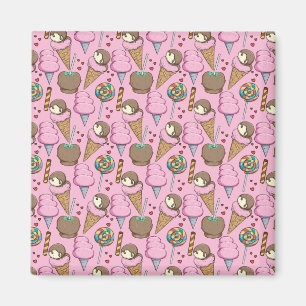 Eiscrememuster Lollenmuster Lollipop 26 Magnet