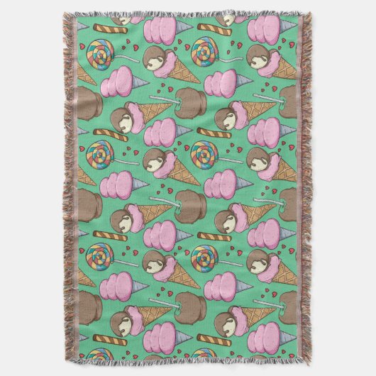 Eiscrememuster | Lollenmuster | Lollipop 29 Decke (Vorderseite Vertikal)