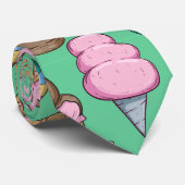 Eiscrememuster | Lollenmuster | Lollipop 29 Krawatte (Gerollt)