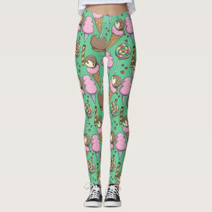 Eiscrememuster Lollenmuster Lollipop 29 Leggings