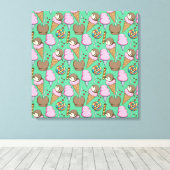 Eiscrememuster | Lollenmuster | Lollipop 29 Leinwanddruck (Insitu (Holzboden))