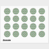 Eiscrememuster | Lollenmuster | Lollipop 29 Runder Aufkleber (Blatt)