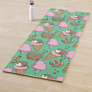 Eiscrememuster Lollenmuster Lollipop 29 Yogamatte