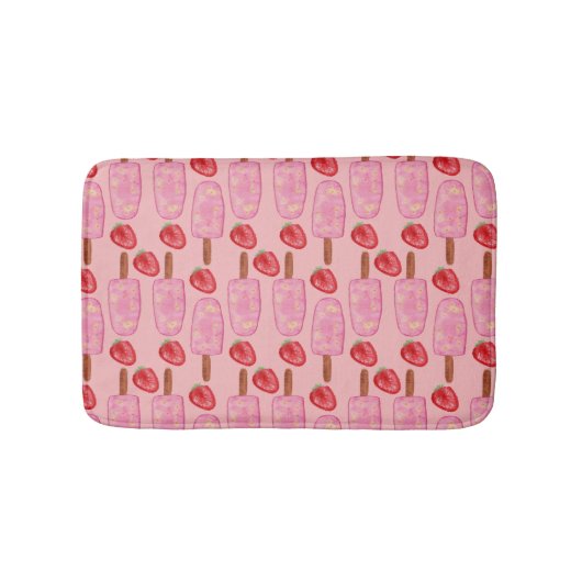 Eiscrememuster | Lollenmuster | Lollipop 2 Badematte (Vorderseite)