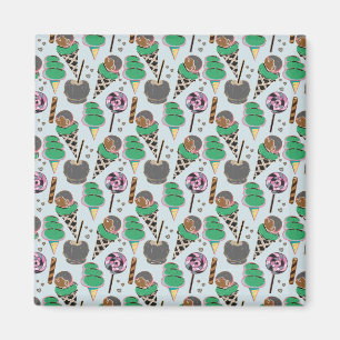Eiscrememuster Lollenmuster Lollipop 30 Magnet