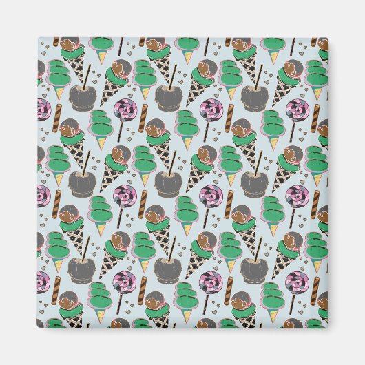 Eiscrememuster | Lollenmuster | Lollipop 30 Magnet (Vorne)
