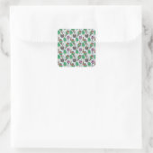 Eiscrememuster | Lollenmuster | Lollipop 30 Quadratischer Aufkleber (Tasche)