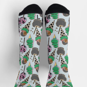 Eiscrememuster Lollenmuster Lollipop 30 Socken