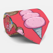 Eiscrememuster | Lollenmuster | Lollipop 31 Krawatte (Gerollt)