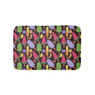 Eiscrememuster Lollenmuster Lollipop 4 Badematte