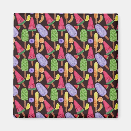 Eiscrememuster | Lollenmuster | Lollipop 4 Magnet (Vorne)