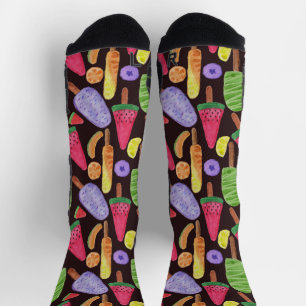 Eiscrememuster   Lollenmuster   Lollipop 4 Socken