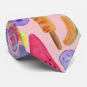 Eiscrememuster | Lollenmuster | Lollipop 5 Krawatte (Gerollt)