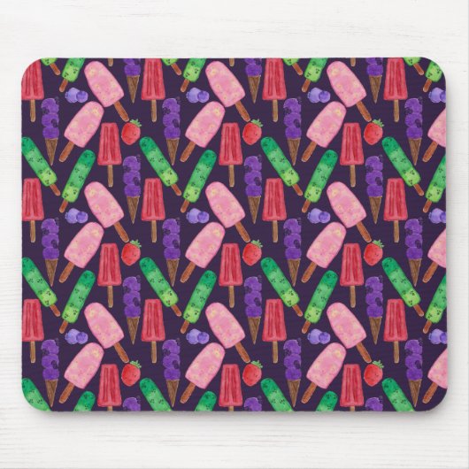 Eiscrememuster | Lollenmuster | Lollipop 6 Mousepad (Vorne)