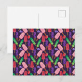 Eiscrememuster | Lollenmuster | Lollipop 6 Postkarte (Vorne/Hinten)