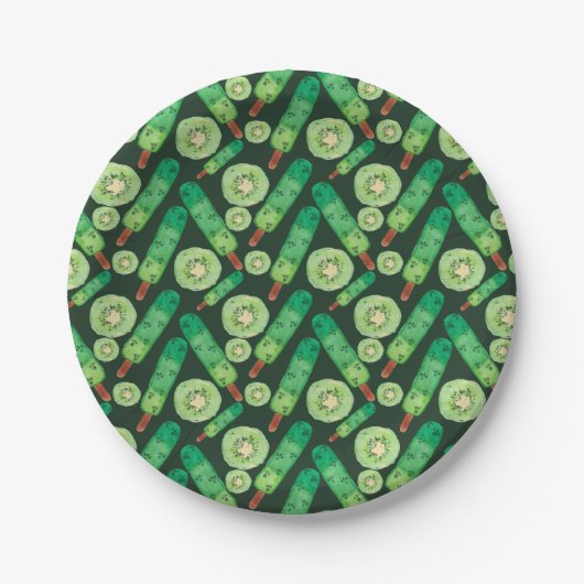 Eiscrememuster | Lollenmuster | Lollipop 8 Pappteller (Vorderseite)