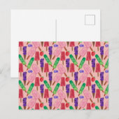 Eiscrememuster | Lollenmuster | Lollipop 9 Postkarte (Vorne/Hinten)