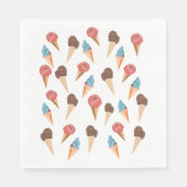Eiscrememuster Serviette (Vorderseite)