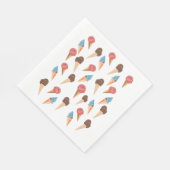 Eiscrememuster Serviette (Ecke)