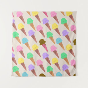 Eiscrememuster Wandteppich