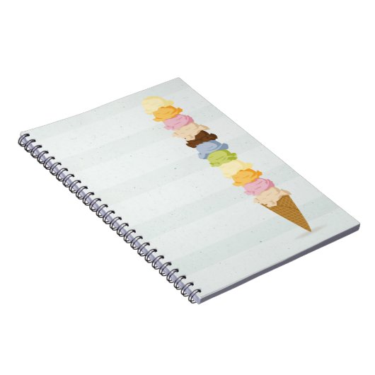 Eiscremenotizbuch Notizblock (Rechte Seite)