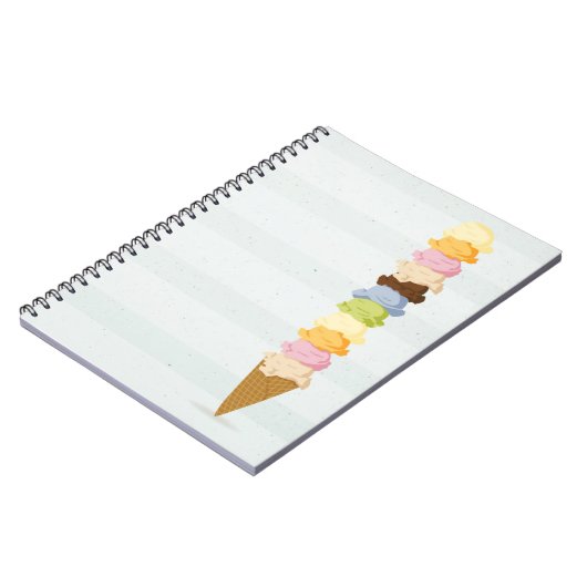 Eiscremenotizbuch Notizblock (Linke Seite)