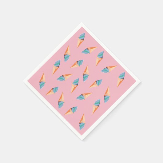 Eiscremepapier Napkins Serviette (Ecke)