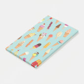 Eiscremepastelle Post-it Klebezettel (angewinkelt)