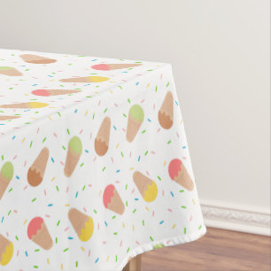 Eiscremes und Sprinklen Tischdecke