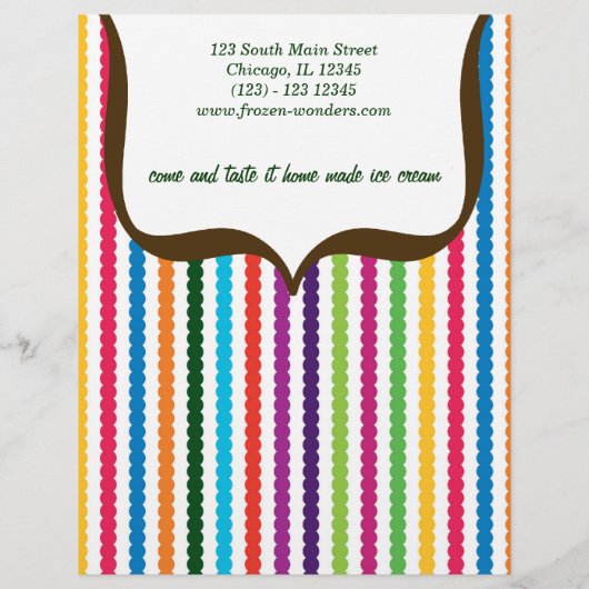 Eiscremesalon Flyer (Hinten)