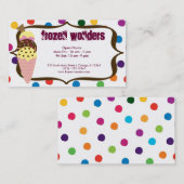 Eiscremesalon Visitenkarte (Vorne/Hinten)