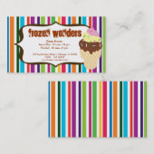 Eiscremesalon Visitenkarte (Vorne/Hinten)