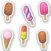 Eiscremesammlung Aufkleber (Vorderseite)