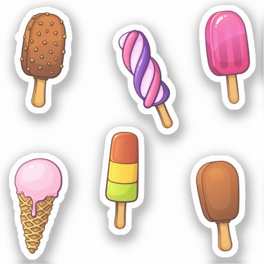 Eiscremesammlung Aufkleber (Vorderseite)
