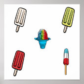 Eiscremesammlung Poster (Vorne)