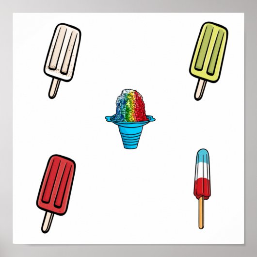 Eiscremesammlung Poster (Vorne)