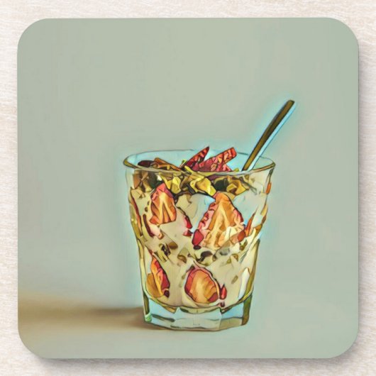 Eiscremeshop Getränkeuntersetzer (Vorderseite)