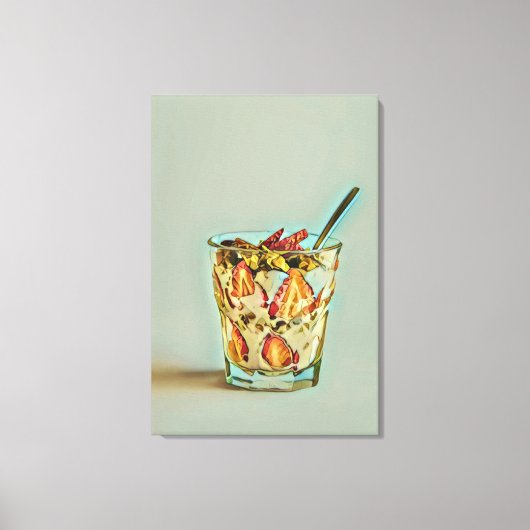 Eiscremeshop Leinwanddruck (Vorderseite)