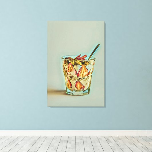 Eiscremeshop Leinwanddruck (Insitu (Holzboden))